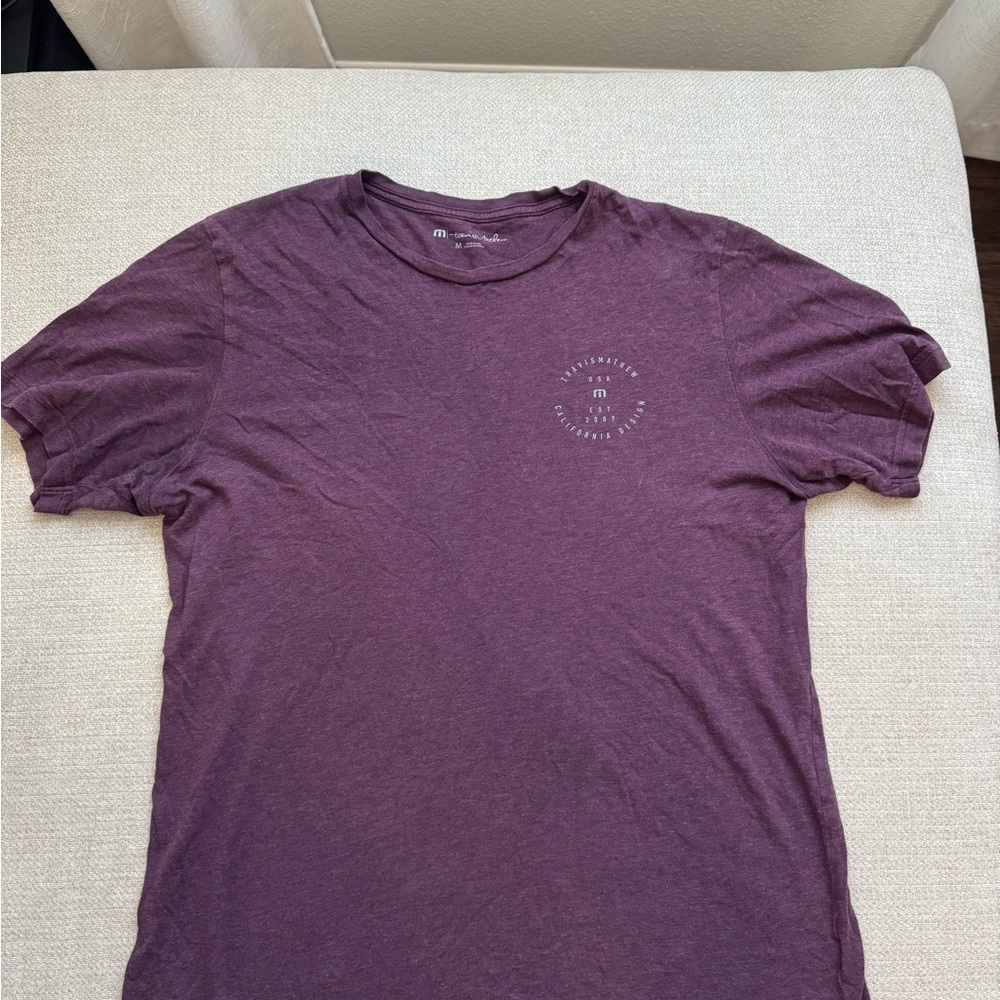 Travis Mathew Purple Short Sleeve Tee